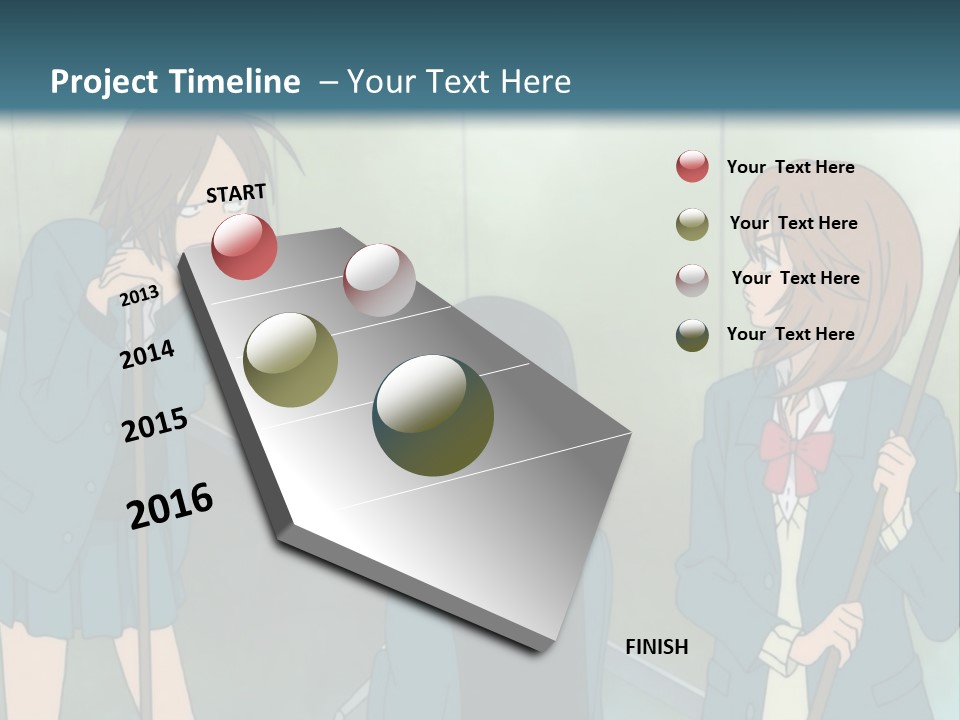 A Couple Of People Standing Next To Each Other PowerPoint Template