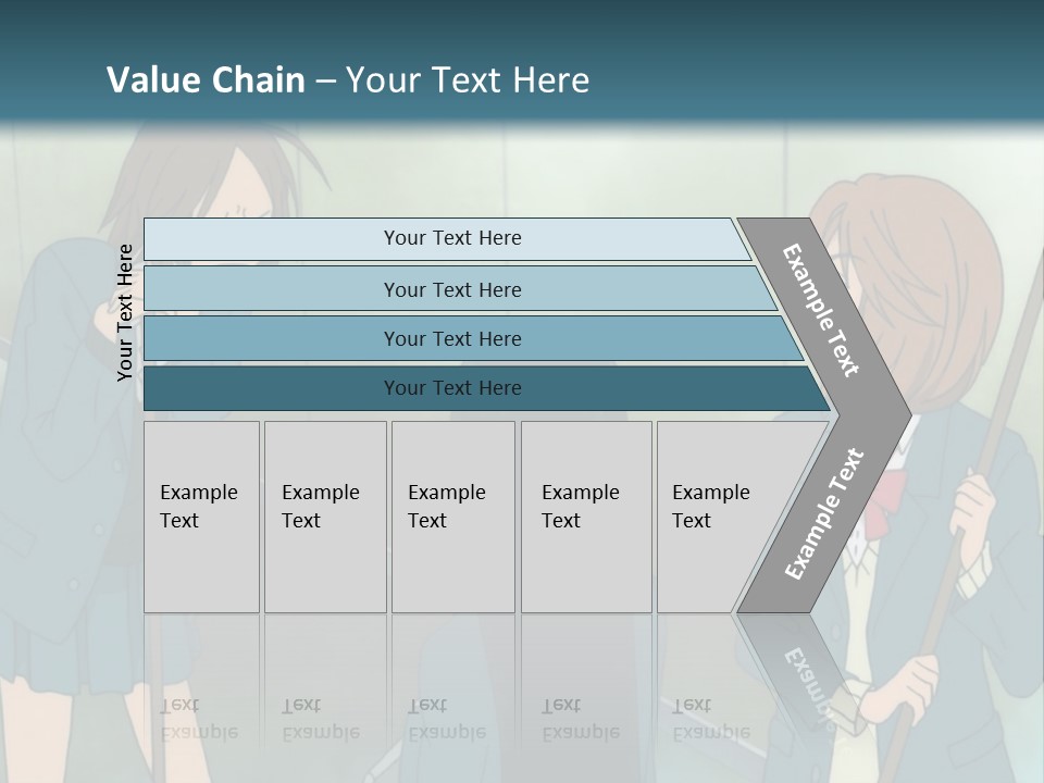 A Couple Of People Standing Next To Each Other PowerPoint Template