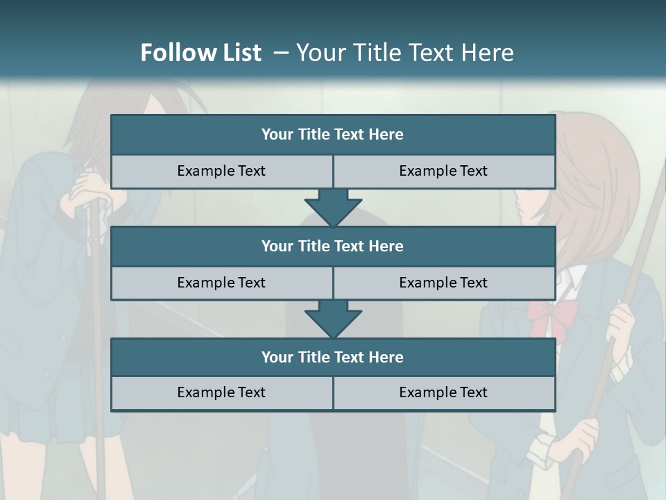 A Couple Of People Standing Next To Each Other PowerPoint Template