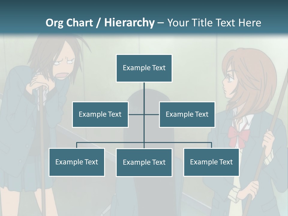 A Couple Of People Standing Next To Each Other PowerPoint Template