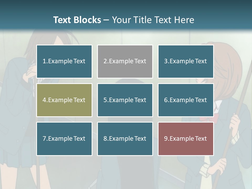 A Couple Of People Standing Next To Each Other PowerPoint Template