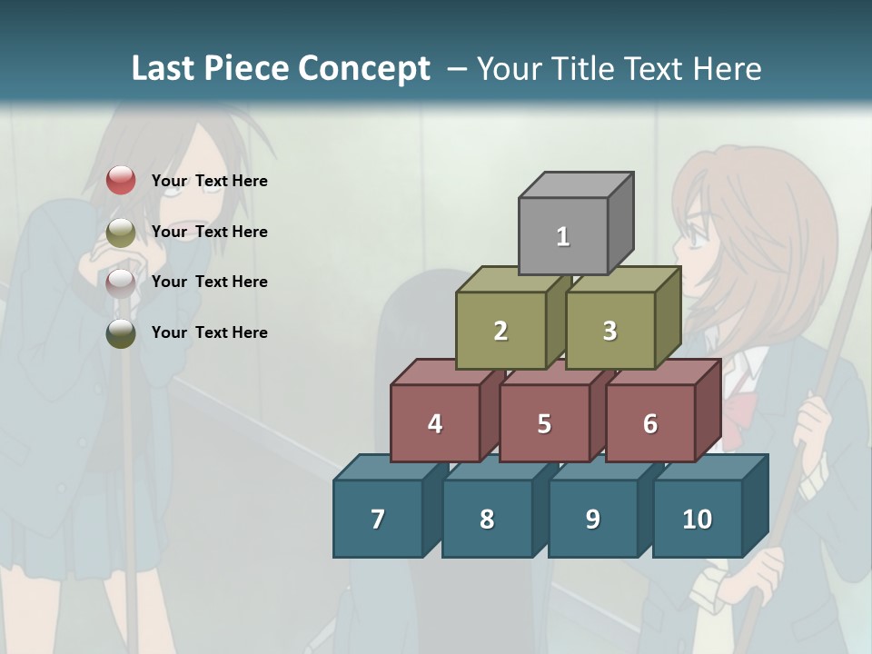 A Couple Of People Standing Next To Each Other PowerPoint Template