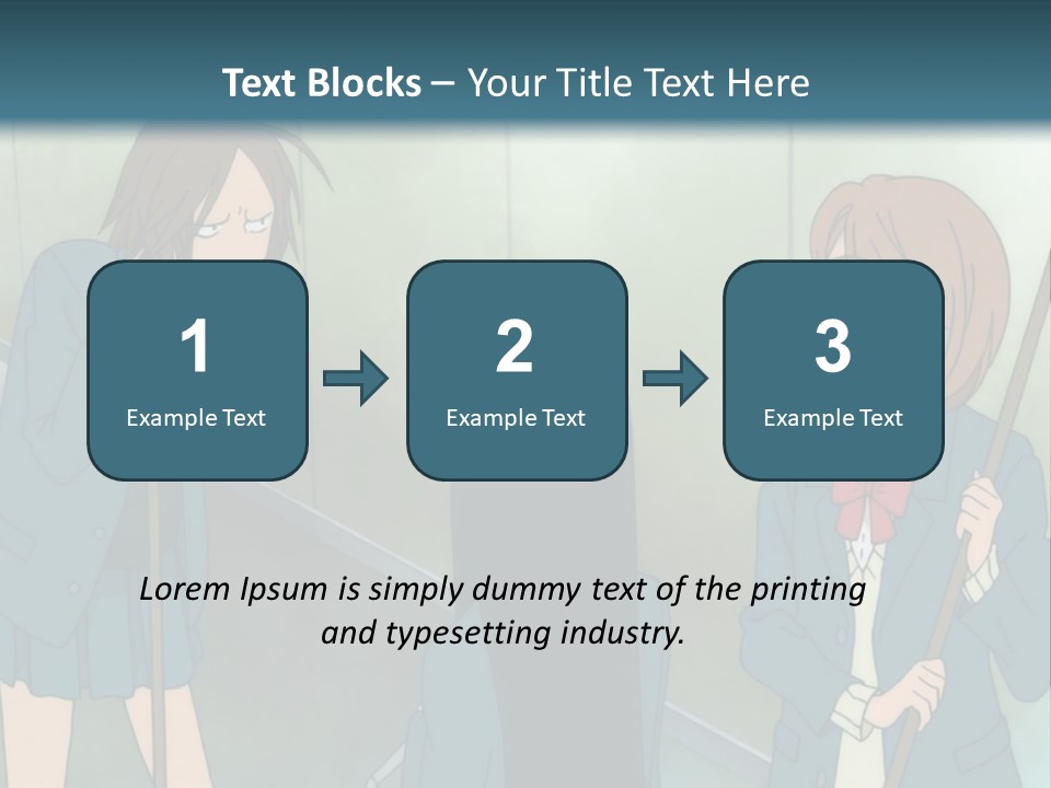 A Couple Of People Standing Next To Each Other PowerPoint Template