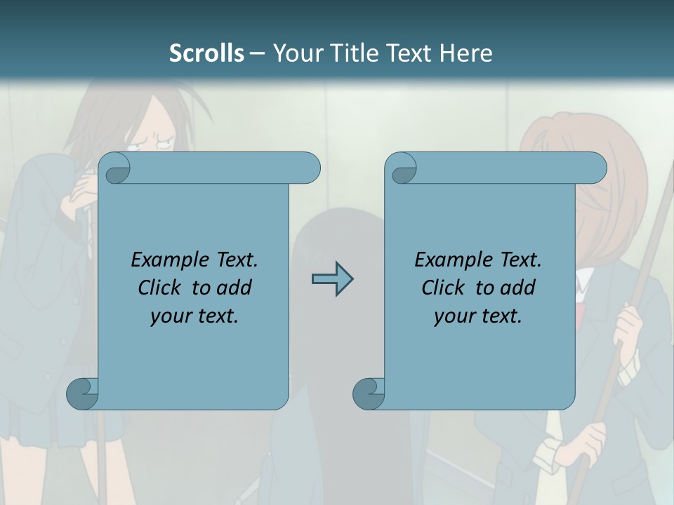 A Couple Of People Standing Next To Each Other PowerPoint Template