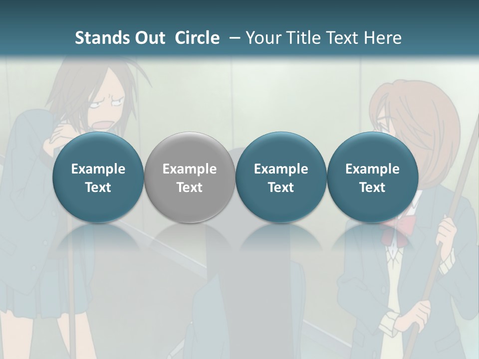 A Couple Of People Standing Next To Each Other PowerPoint Template