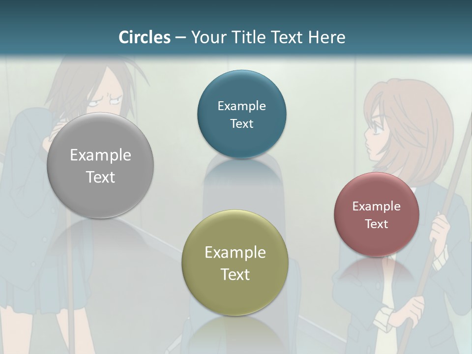 A Couple Of People Standing Next To Each Other PowerPoint Template
