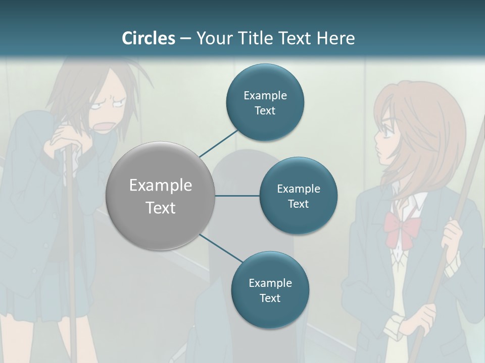A Couple Of People Standing Next To Each Other PowerPoint Template