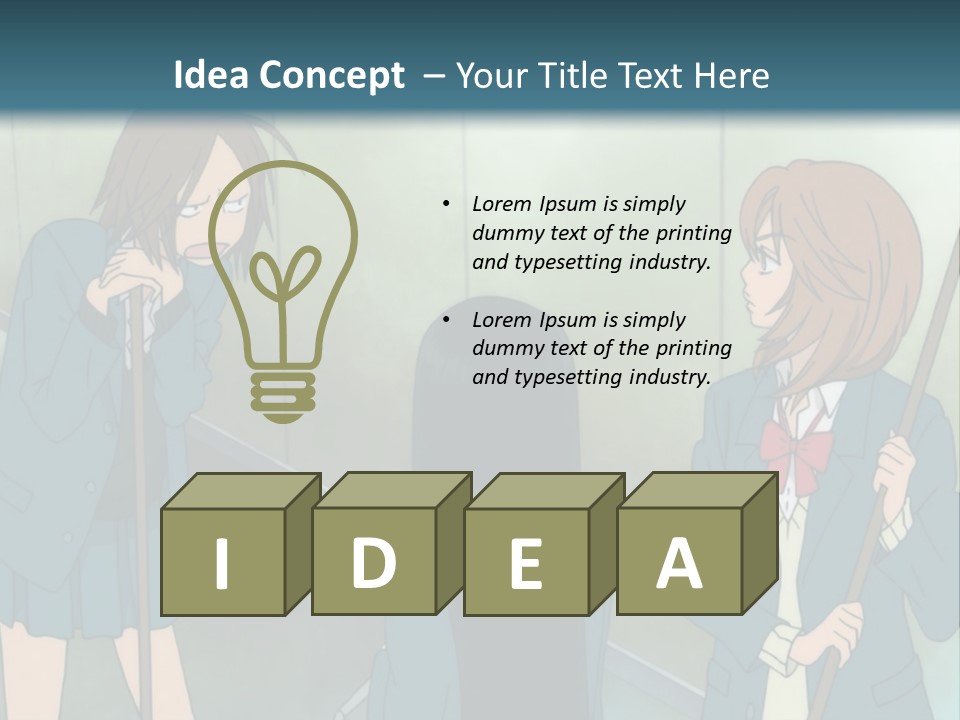A Couple Of People Standing Next To Each Other PowerPoint Template