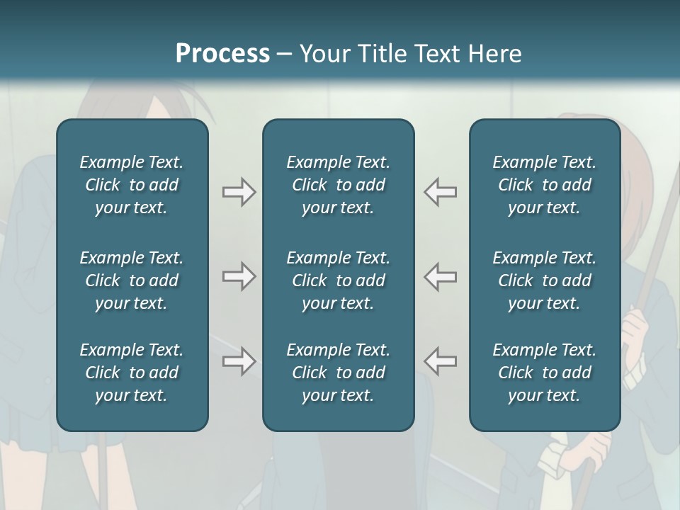 A Couple Of People Standing Next To Each Other PowerPoint Template
