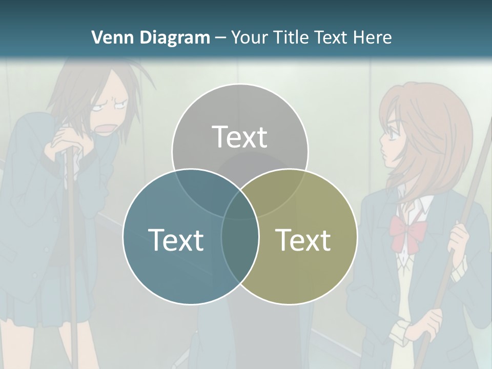 A Couple Of People Standing Next To Each Other PowerPoint Template