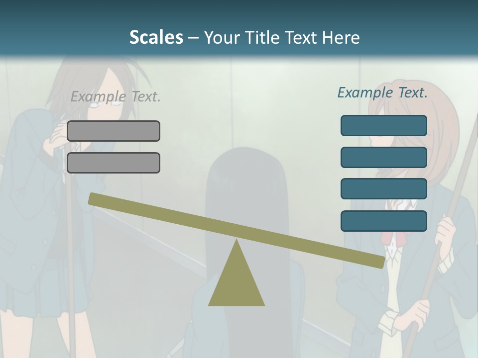 A Couple Of People Standing Next To Each Other PowerPoint Template