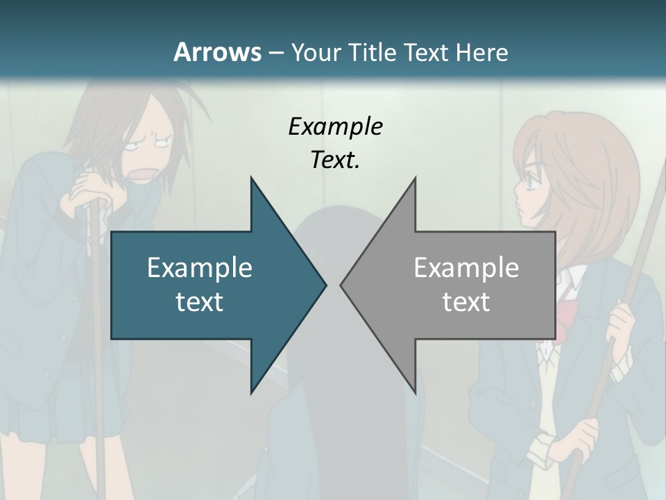 A Couple Of People Standing Next To Each Other PowerPoint Template