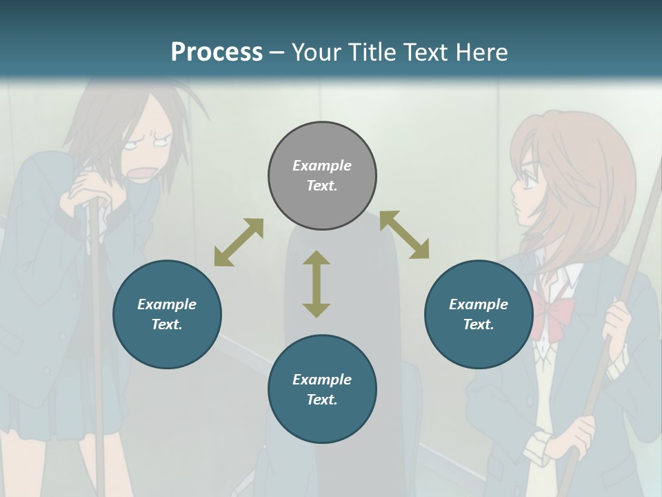 A Couple Of People Standing Next To Each Other PowerPoint Template