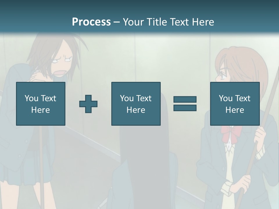 A Couple Of People Standing Next To Each Other PowerPoint Template