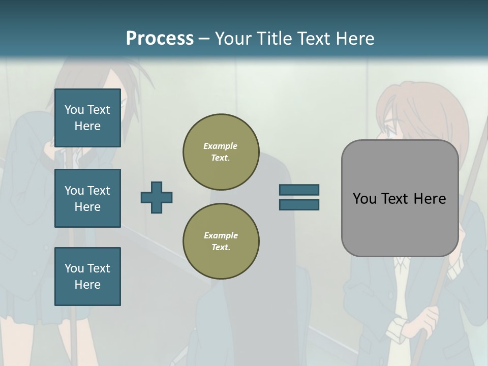 A Couple Of People Standing Next To Each Other PowerPoint Template