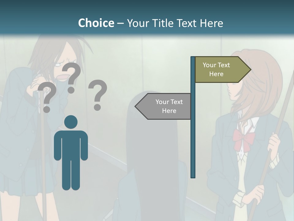 A Couple Of People Standing Next To Each Other PowerPoint Template
