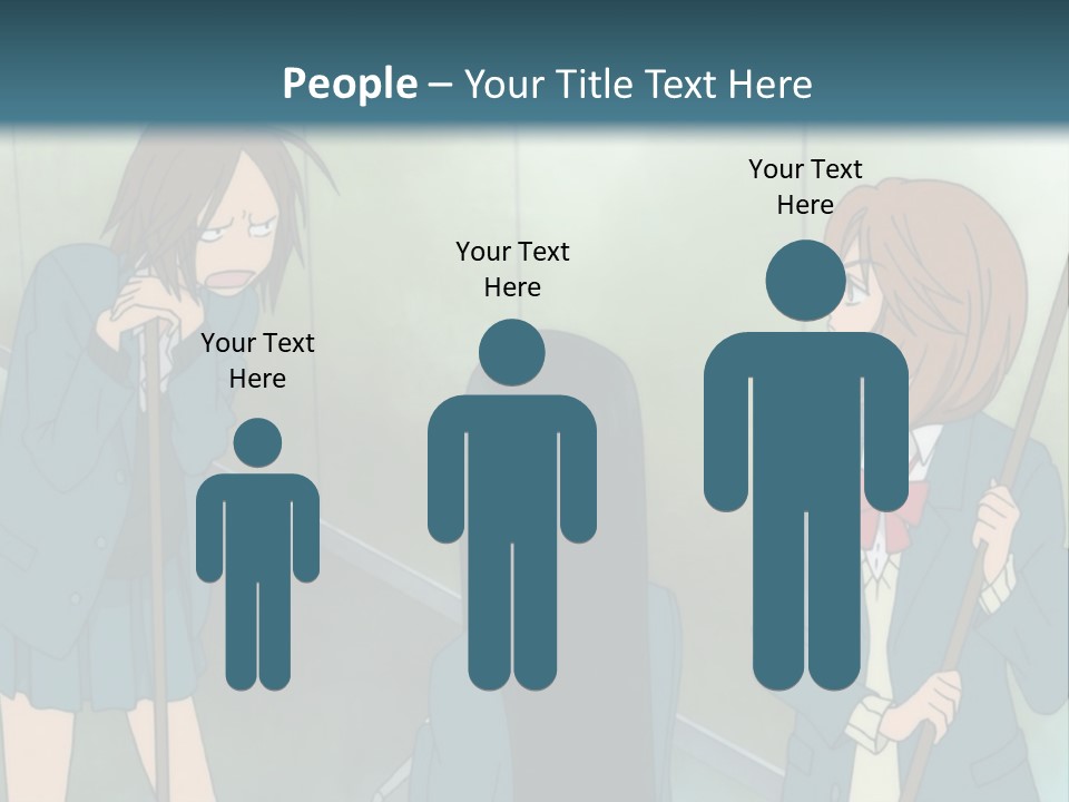 A Couple Of People Standing Next To Each Other PowerPoint Template