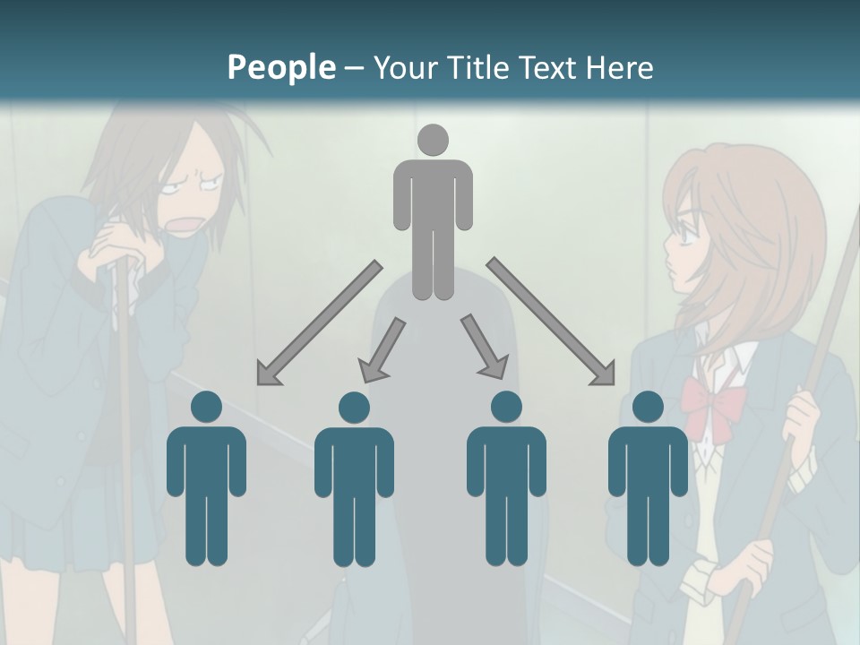 A Couple Of People Standing Next To Each Other PowerPoint Template