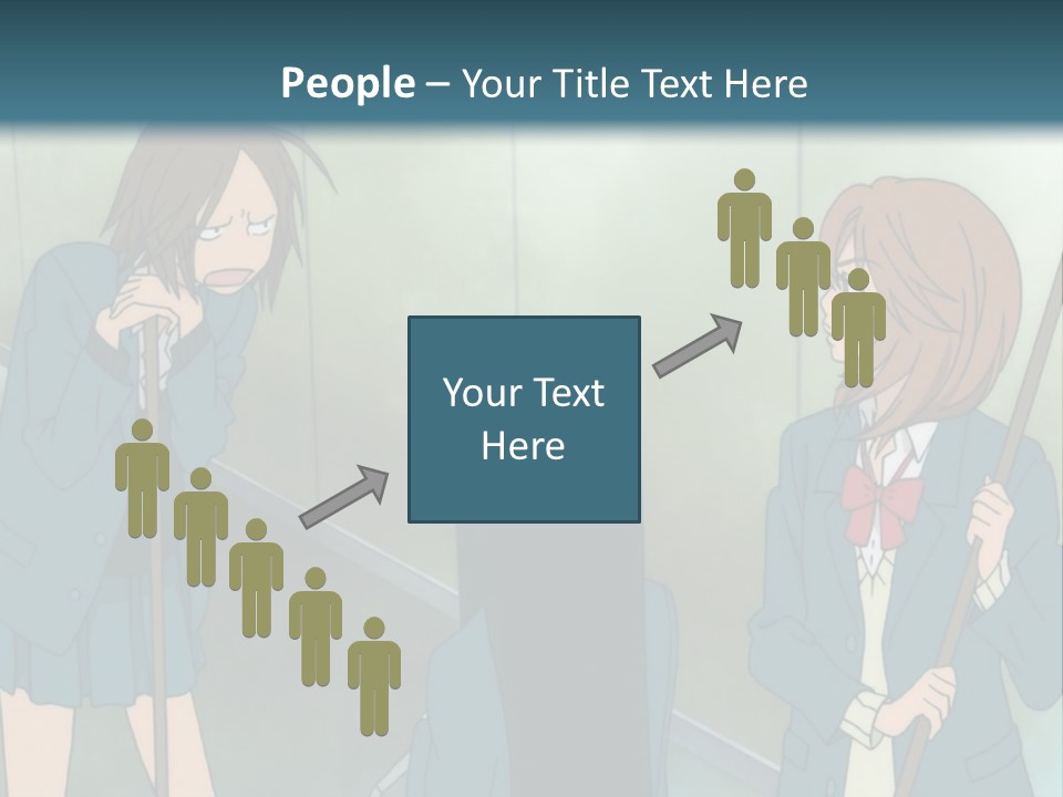 A Couple Of People Standing Next To Each Other PowerPoint Template