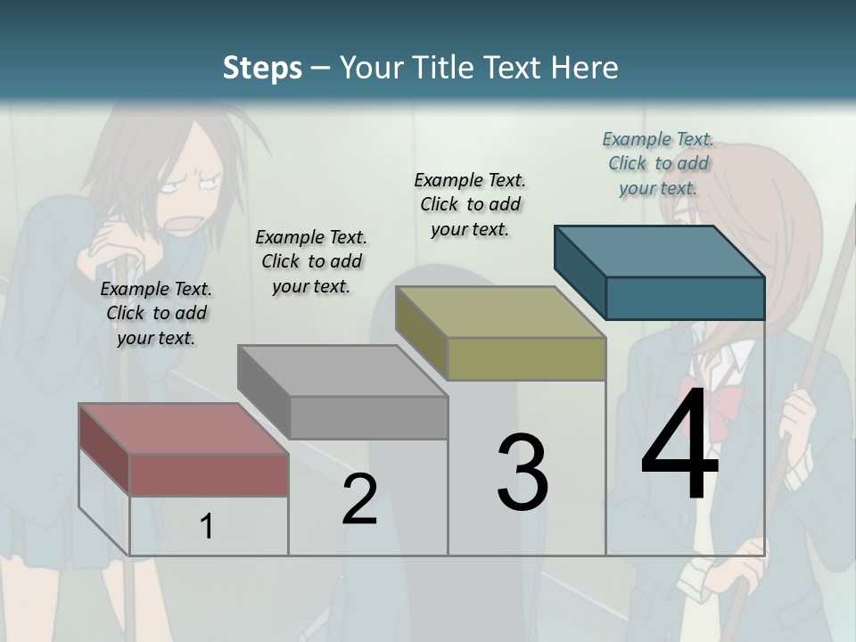 A Couple Of People Standing Next To Each Other PowerPoint Template