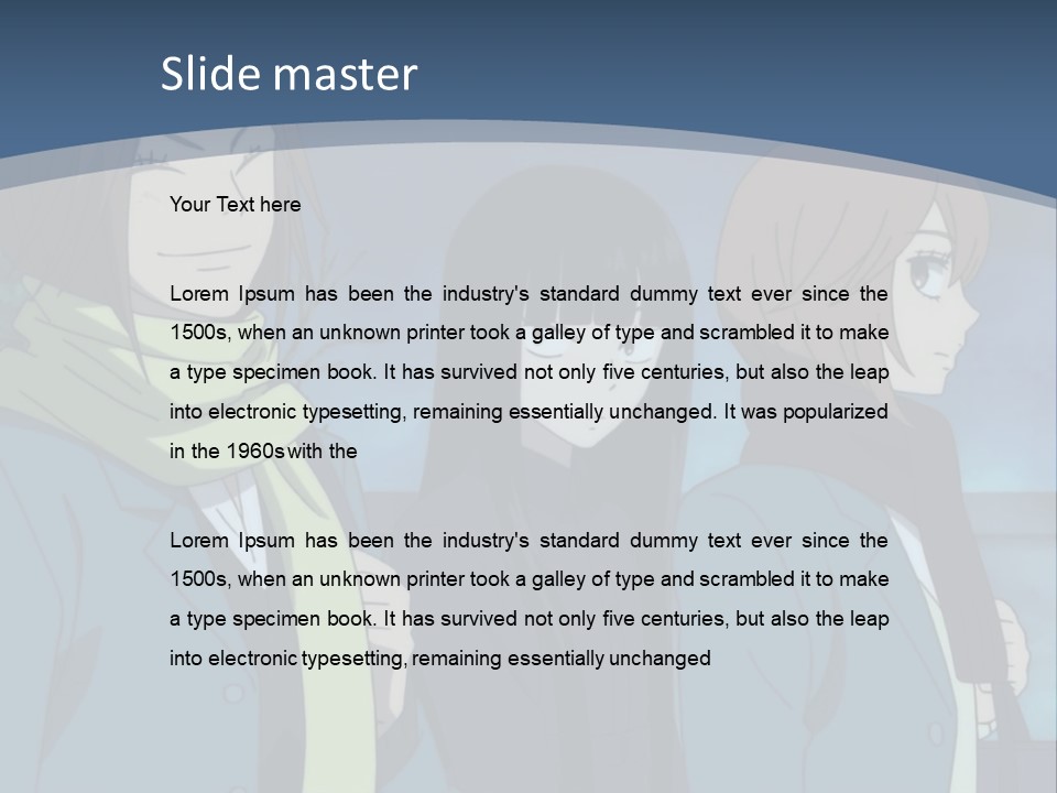 A Group Of People Standing Next To Each Other PowerPoint Template