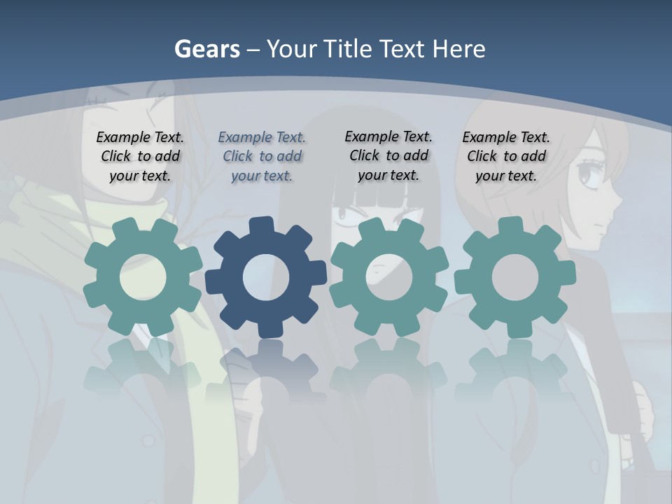 A Group Of People Standing Next To Each Other PowerPoint Template