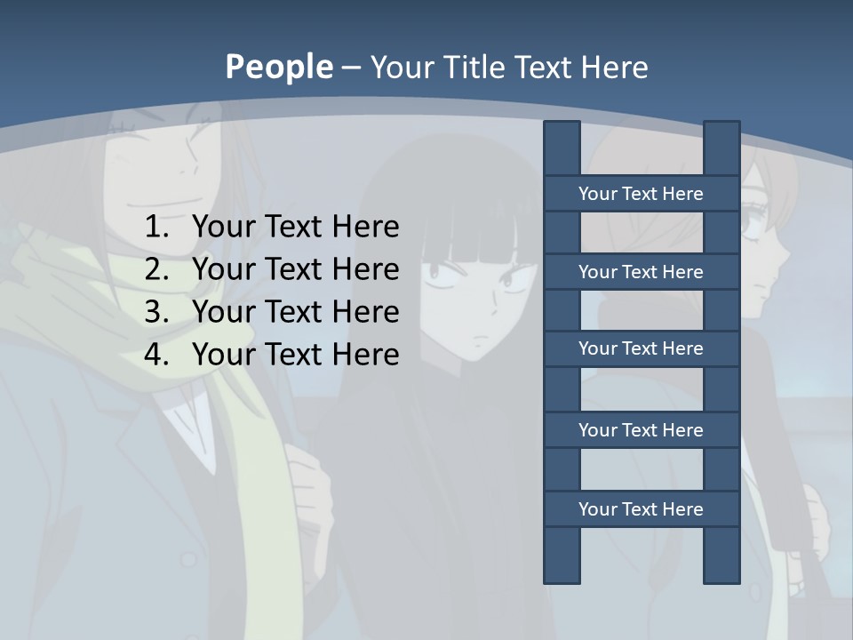 A Group Of People Standing Next To Each Other PowerPoint Template