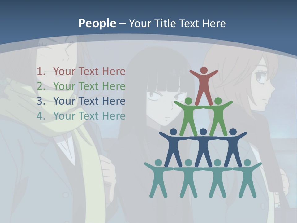 A Group Of People Standing Next To Each Other PowerPoint Template