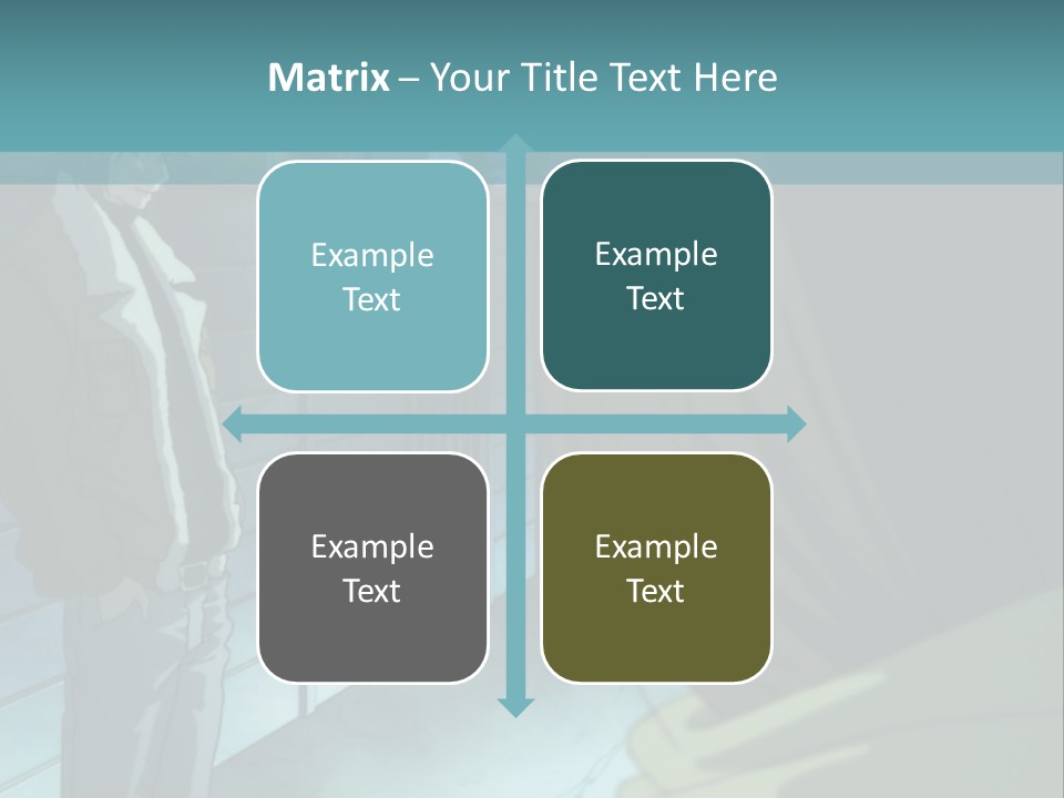 A Man Standing Next To A Woman In Front Of A Building PowerPoint Template