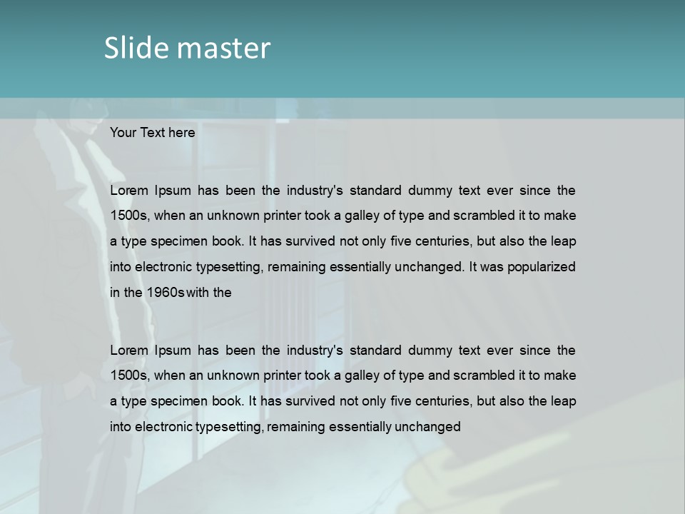 A Man Standing Next To A Woman In Front Of A Building PowerPoint Template