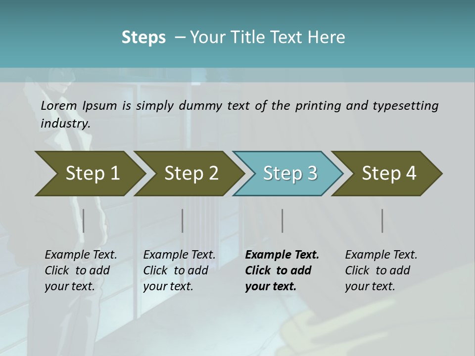 A Man Standing Next To A Woman In Front Of A Building PowerPoint Template
