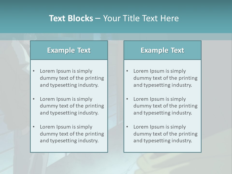 A Man Standing Next To A Woman In Front Of A Building PowerPoint Template