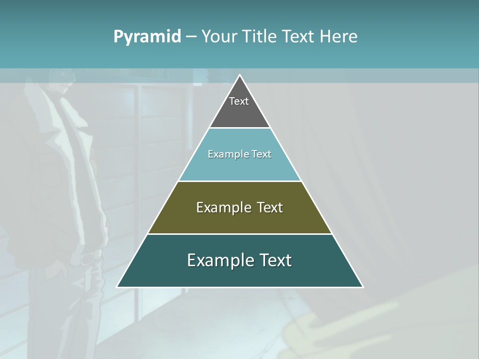 A Man Standing Next To A Woman In Front Of A Building PowerPoint Template