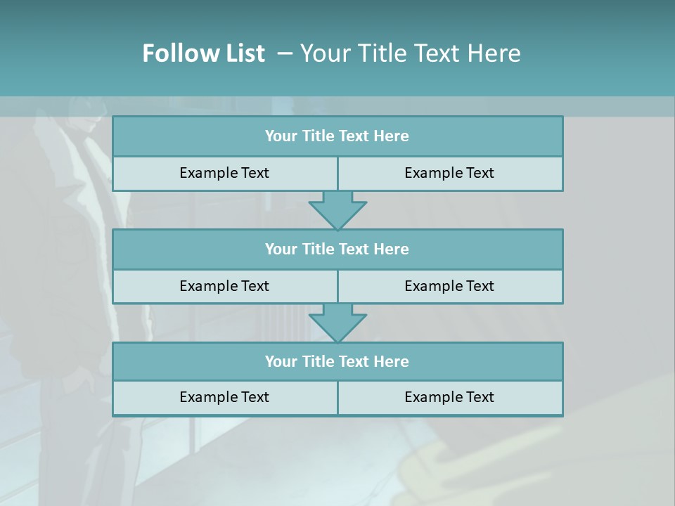 A Man Standing Next To A Woman In Front Of A Building PowerPoint Template