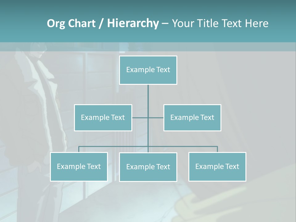 A Man Standing Next To A Woman In Front Of A Building PowerPoint Template