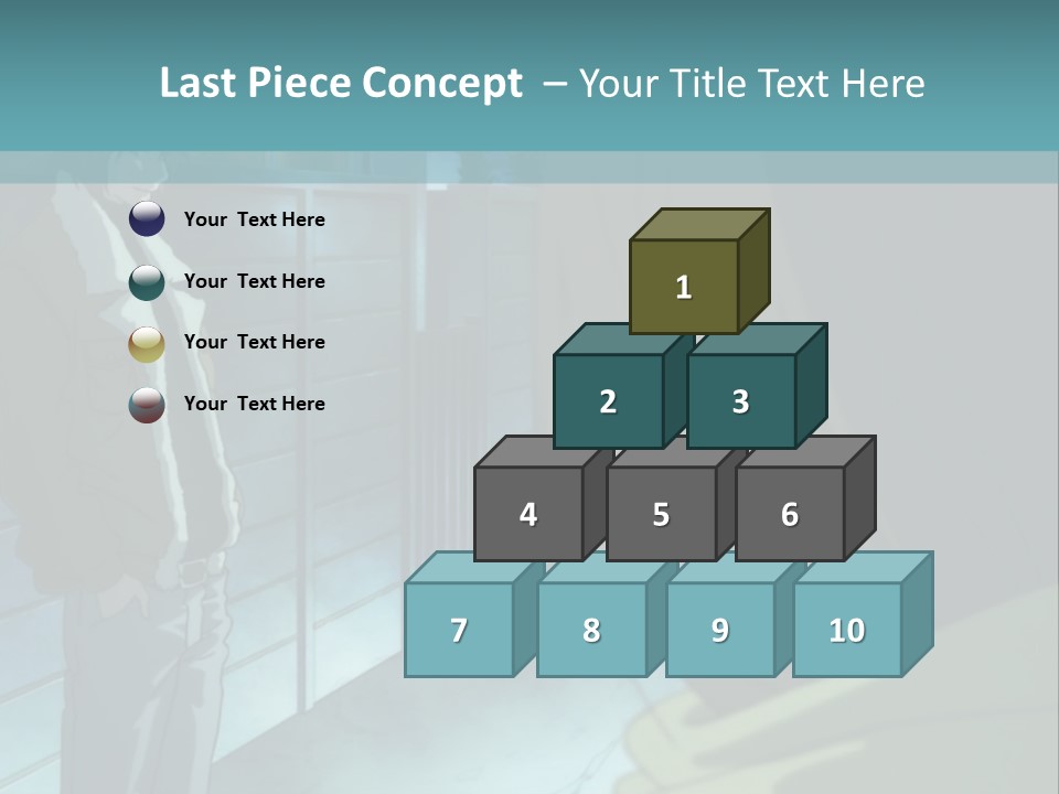 A Man Standing Next To A Woman In Front Of A Building PowerPoint Template