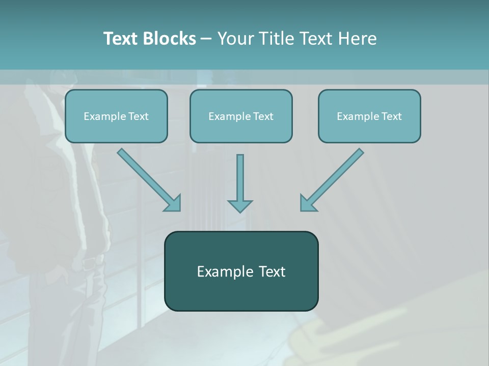 A Man Standing Next To A Woman In Front Of A Building PowerPoint Template