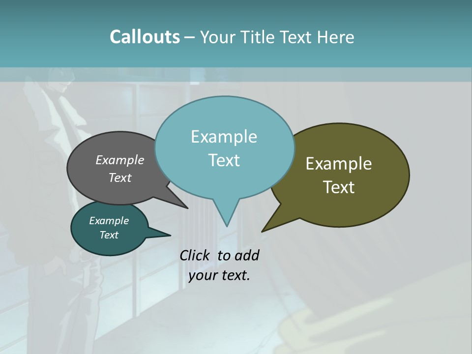 A Man Standing Next To A Woman In Front Of A Building PowerPoint Template