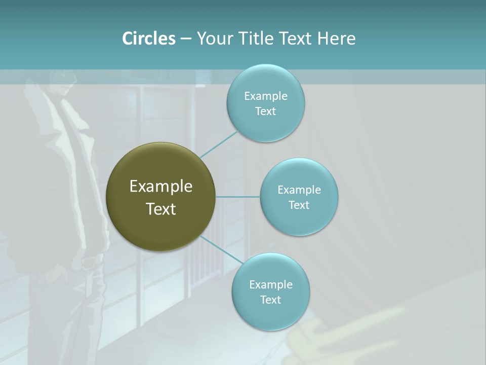 A Man Standing Next To A Woman In Front Of A Building PowerPoint Template