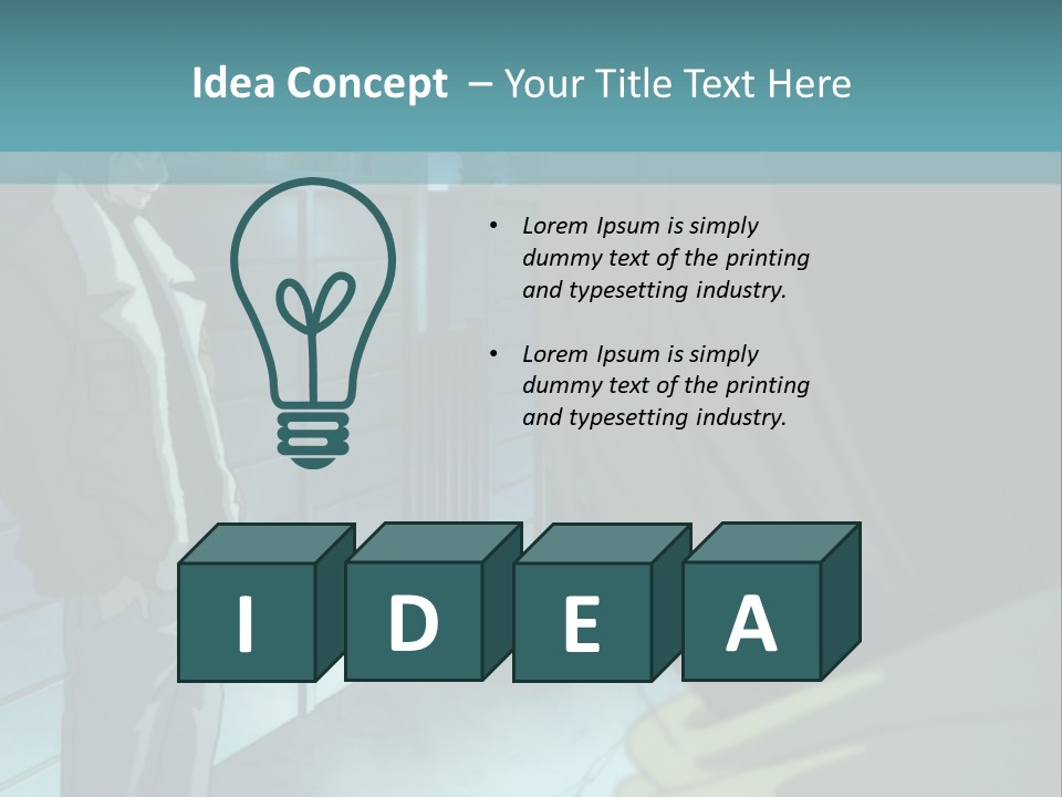 A Man Standing Next To A Woman In Front Of A Building PowerPoint Template