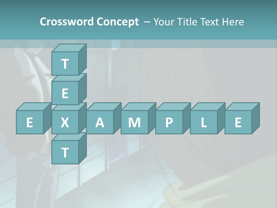 A Man Standing Next To A Woman In Front Of A Building PowerPoint Template