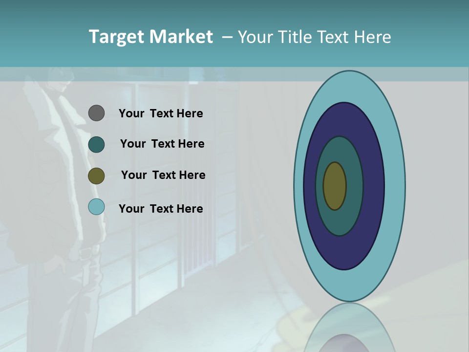 A Man Standing Next To A Woman In Front Of A Building PowerPoint Template