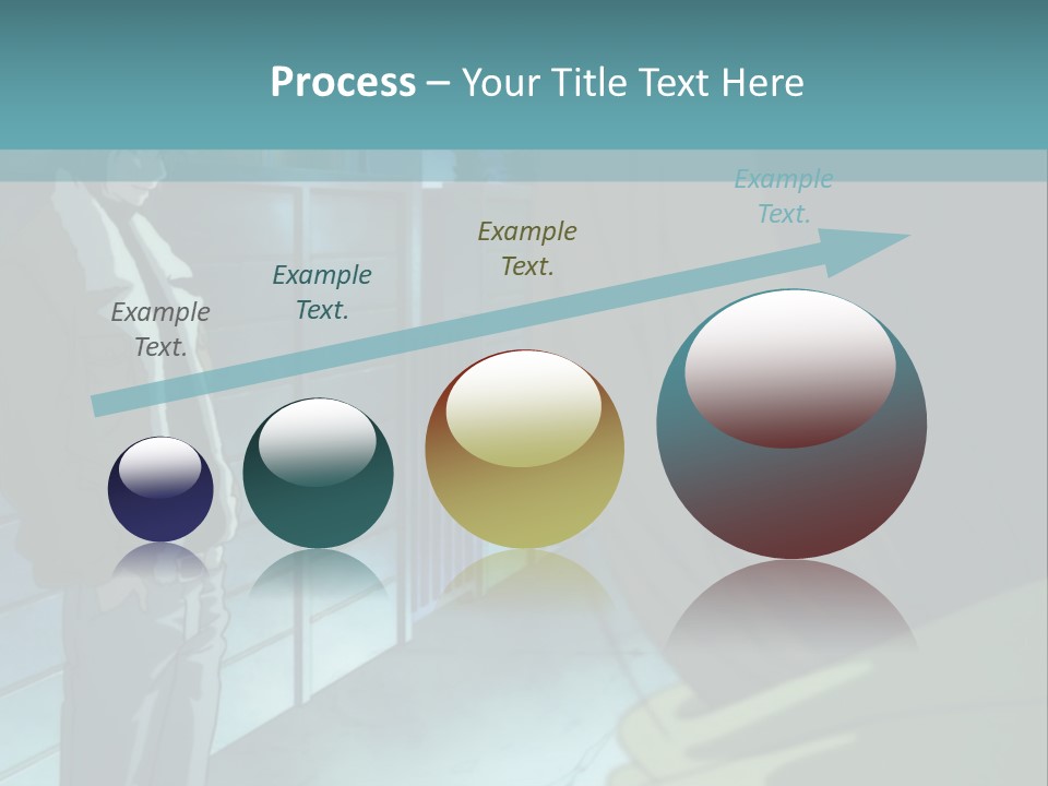 A Man Standing Next To A Woman In Front Of A Building PowerPoint Template