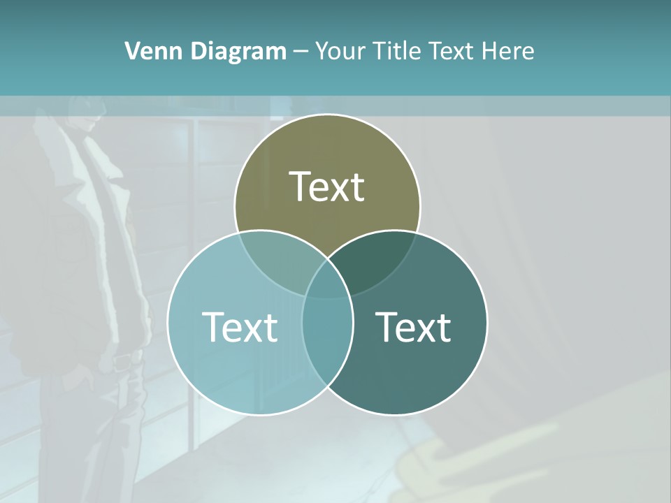 A Man Standing Next To A Woman In Front Of A Building PowerPoint Template