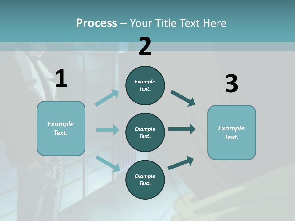 A Man Standing Next To A Woman In Front Of A Building PowerPoint Template