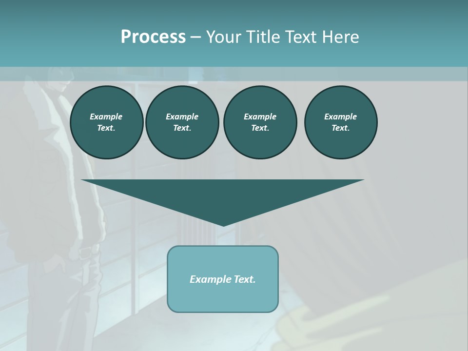 A Man Standing Next To A Woman In Front Of A Building PowerPoint Template