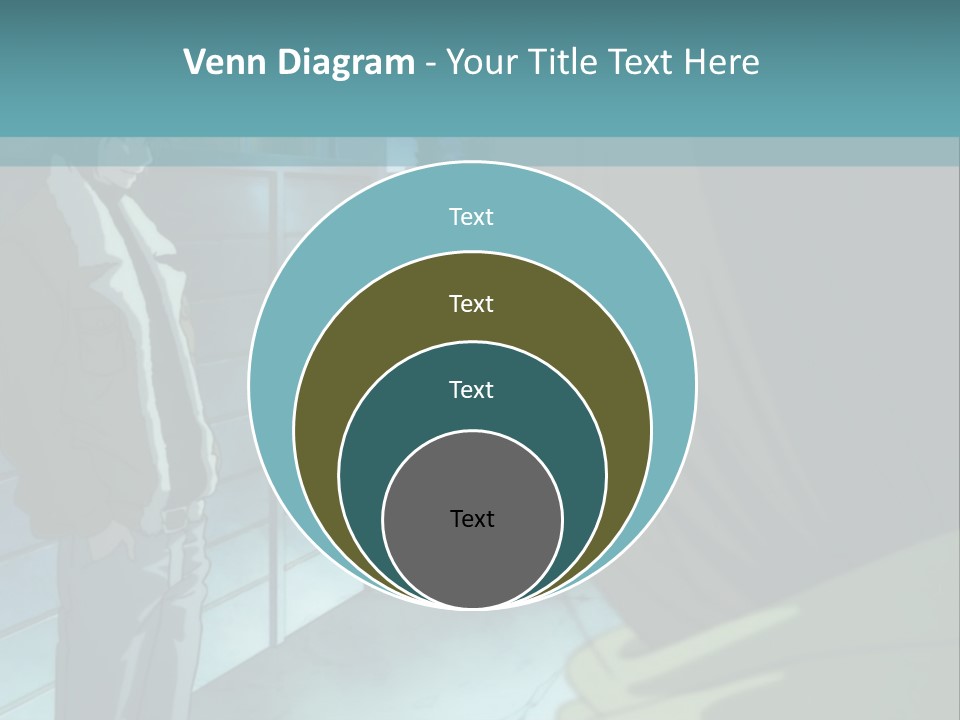 A Man Standing Next To A Woman In Front Of A Building PowerPoint Template