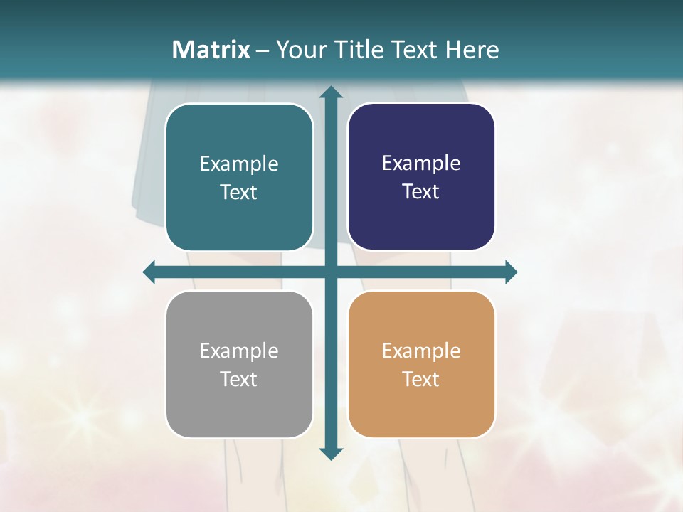 A Girl In A Blue Skirt Is Standing With Her Hands On Her Hips PowerPoint Template