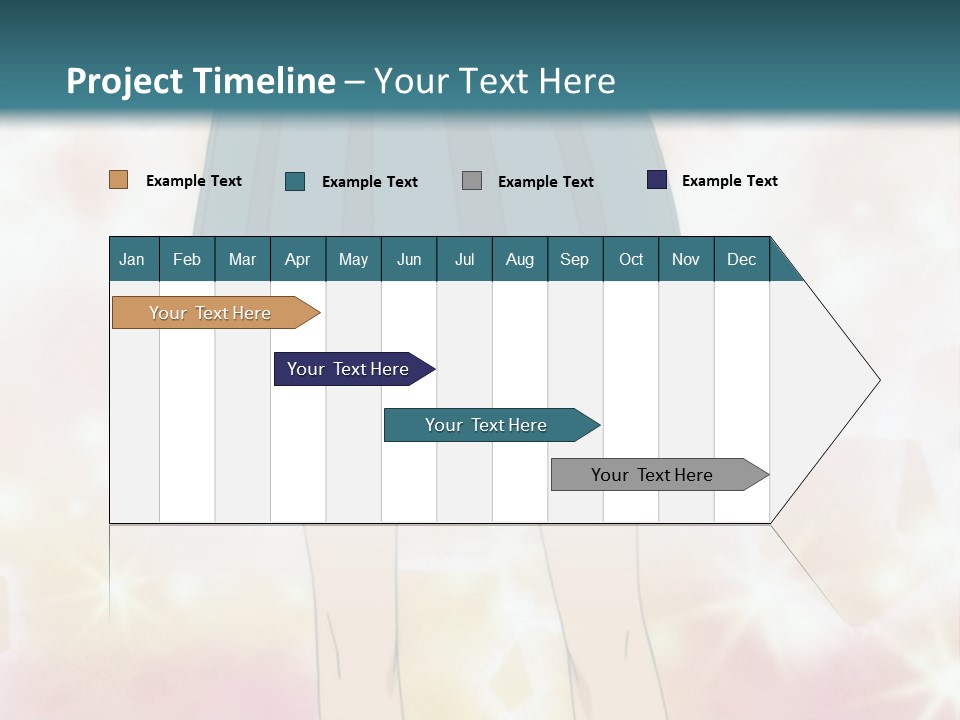 A Girl In A Blue Skirt Is Standing With Her Hands On Her Hips PowerPoint Template