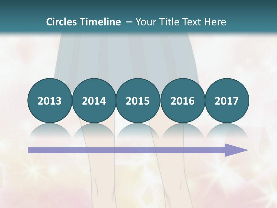 A Girl In A Blue Skirt Is Standing With Her Hands On Her Hips PowerPoint Template